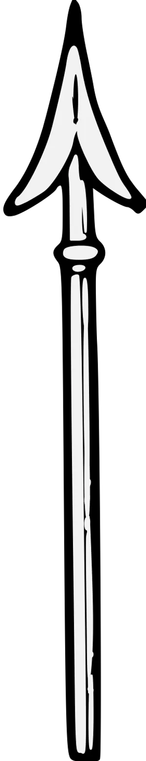 Clipart Black And White Spear, Hd Png Download PNG Image