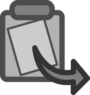 Clipboard Document Insertion Icon PNG Image