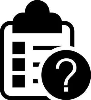 Clipboard Question Mark Icon PNG Image