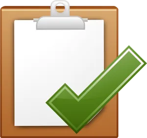 Clipboard With Green Check Mark PNG Image