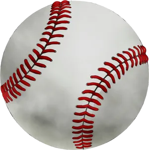 Close Up Baseball Stitching PNG Image