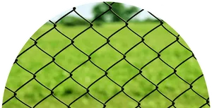 Close Up Chain Link Fence Green Background PNG Image