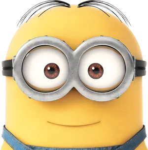 Close Up Minion Goggles PNG Image