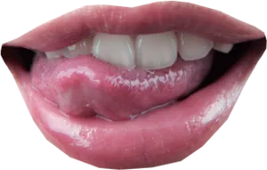 Close Up Tongueand Lips PNG Image