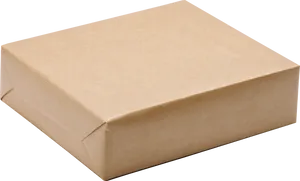 Closed Cardboard Boxon Black Background PNG Image