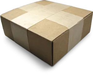 Closed Cardboard Boxon Black Background PNG Image