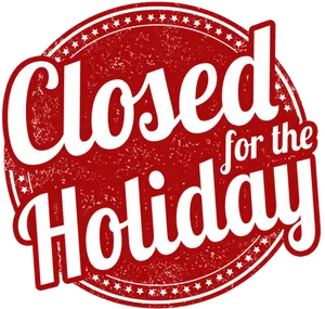 Closedfor Holiday Sign PNG Image