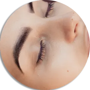 Closeup Beauty Facial Features Eyes Closed PNG Image