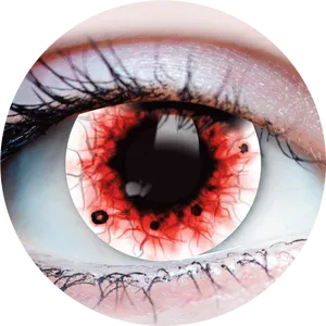 Closeup Red Bloodshot Eye PNG Image