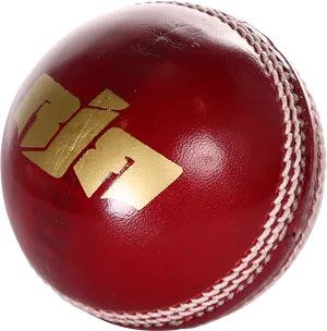 Closeup Red Cricket Ball PNG Image