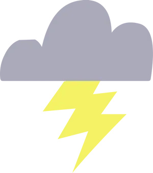 Cloud_and_ Lightning_ Bolt_ Icon PNG Image