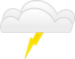 Cloud Lightning Icon PNG Image