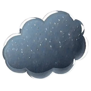 Cloud With Raindrops Png Mde70 PNG Image