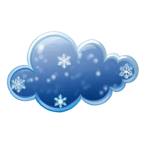 Cloud With Snowflakes Png 06252024 PNG Image