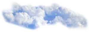 Clouds Viewed Through Irregular Opening PNG Image