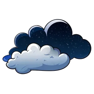 Cloudy Night Sky Png 06252024 PNG Image