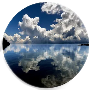 Cloudy Sky Reflection Png Hpj PNG Image