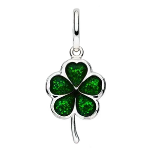 Clover Green Glitter Charm Png Ydf48 PNG Image