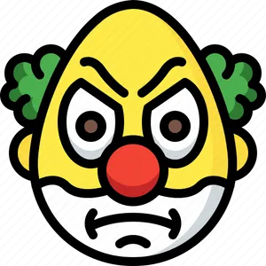 Clown_ Emoji_ Graphic PNG Image