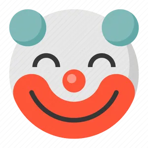 Clown Emoji Graphic PNG Image