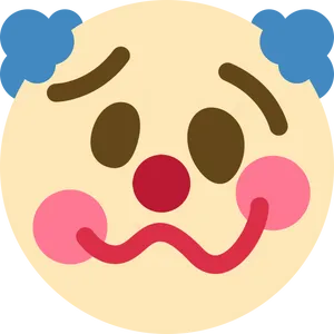 Clown Emoji Graphic PNG Image