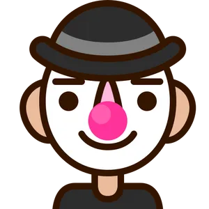 Clown Emoji Smilingwith Hat PNG Image