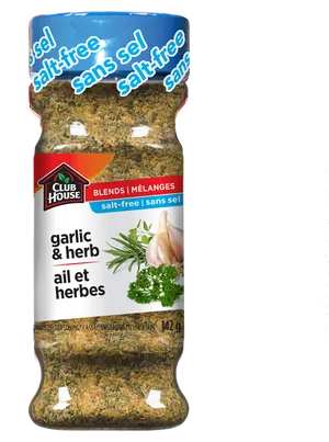 Club House Garlicand Herb Seasoning PNG Image