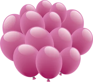 Clusterof Pink Balloons PNG Image