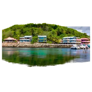 Coastal Town View Png Ays60 PNG Image