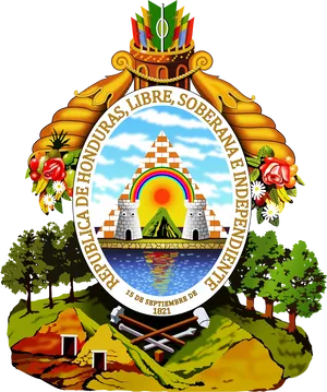 Coat_of_ Arms_of_ Honduras PNG Image