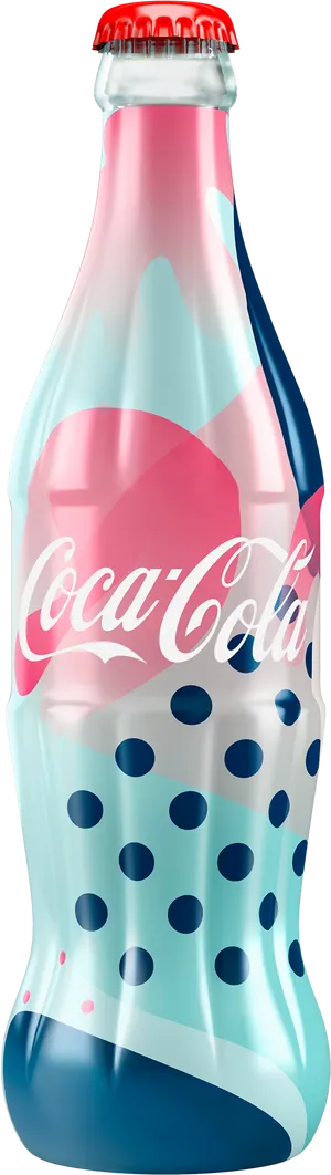 Coca Cola Abstract Bottle Design PNG Image