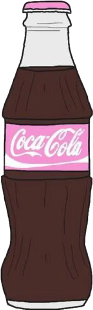 Coca Cola Bottle Cartoon Illustration PNG Image