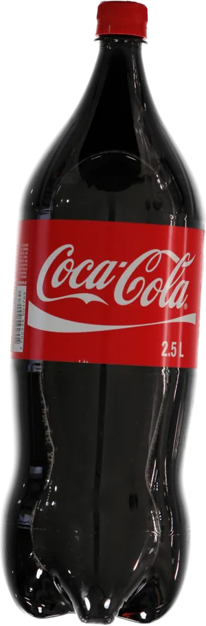 Coca Cola25 L Bottle Black Background PNG Image