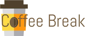 Coffee Break Logo Design PNG Image