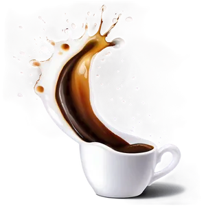 Coffee Splash A PNG Image