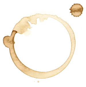 Coffee Stain Circle Abstract PNG Image