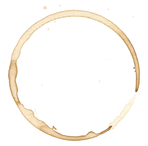 Coffee Stain Circle Texture PNG Image