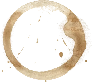 Coffee Stain Ring Texture PNG Image