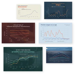 Collectionof Various Graphsand Charts PNG Image