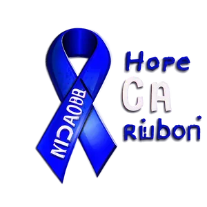 Colon Cancer Hope Ribbon Png Eeq33 PNG Image