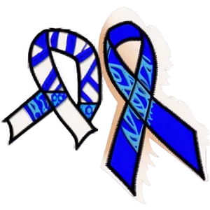 Colon Cancer Ribbon With Heart Png 14 PNG Image