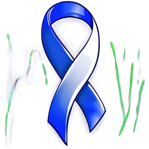 Colon Cancer Ribbon With Heart Png Eet23 PNG Image