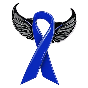 Colon Cancer Ribbon With Wings Png 36 PNG Image