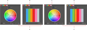 Color Editing Software Interface PNG Image