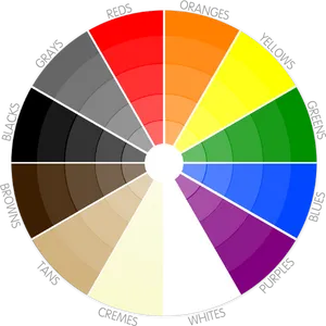 Color Wheel Variety Shades.png PNG Image