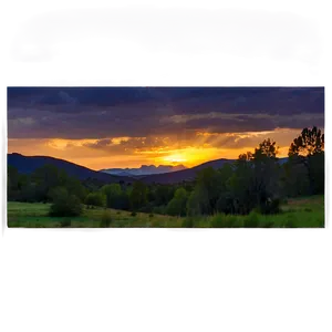 Colorado Sunset Png Brn PNG Image