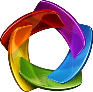 Colorful_3 D_ Windows_ Logo PNG Image