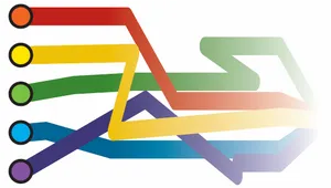 Colorful Abstract Arrows PNG