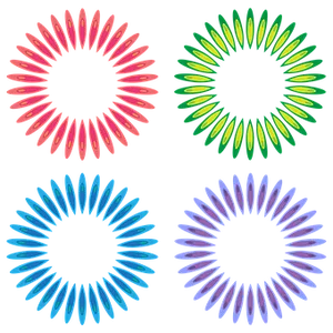 Colorful Abstract Circle Patterns PNG Image