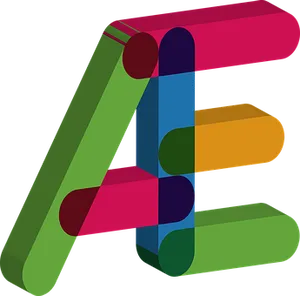 Colorful_ Abstract_ Letter_ A PNG Image